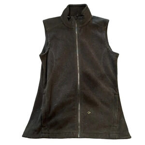 Cablela's Women’s Small Black‎ Fleece High Neck Full Zip Vest